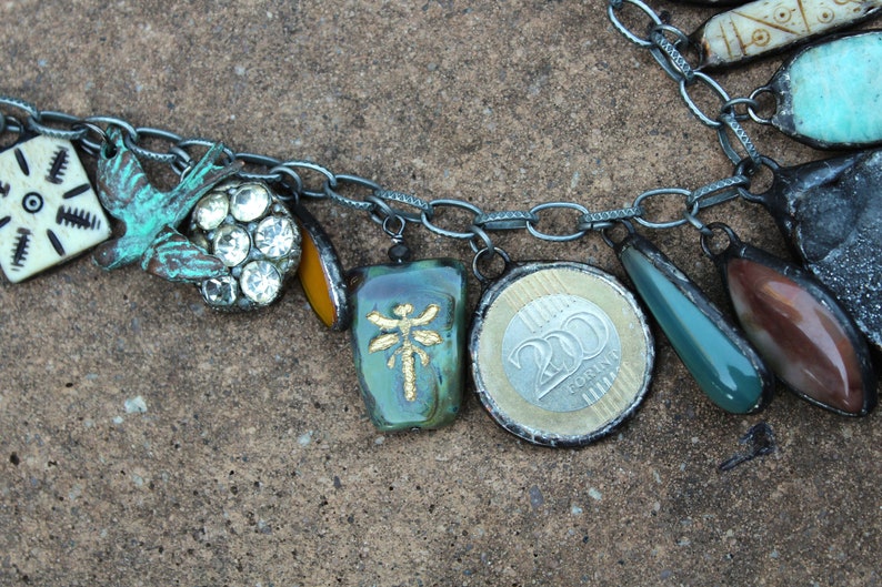 Hematite Charm Necklace