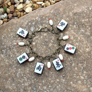 Mahjong Charm Bracelet