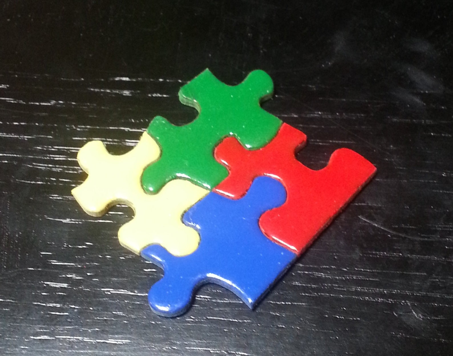 Autism Speaks Homemade Puzzle Piece Pins Etsy