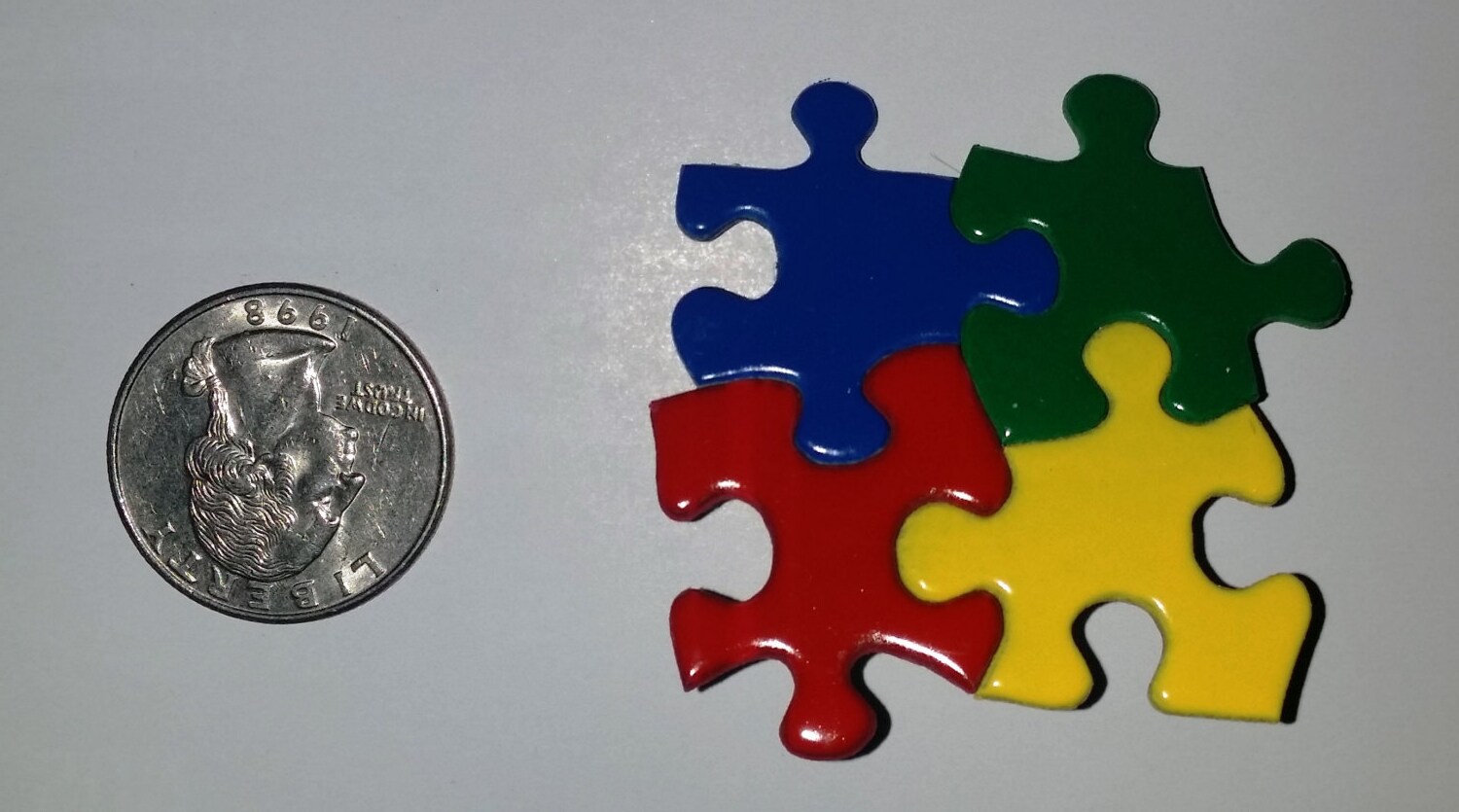 Autism Speaks Homemade Puzzle Piece Pins Etsy