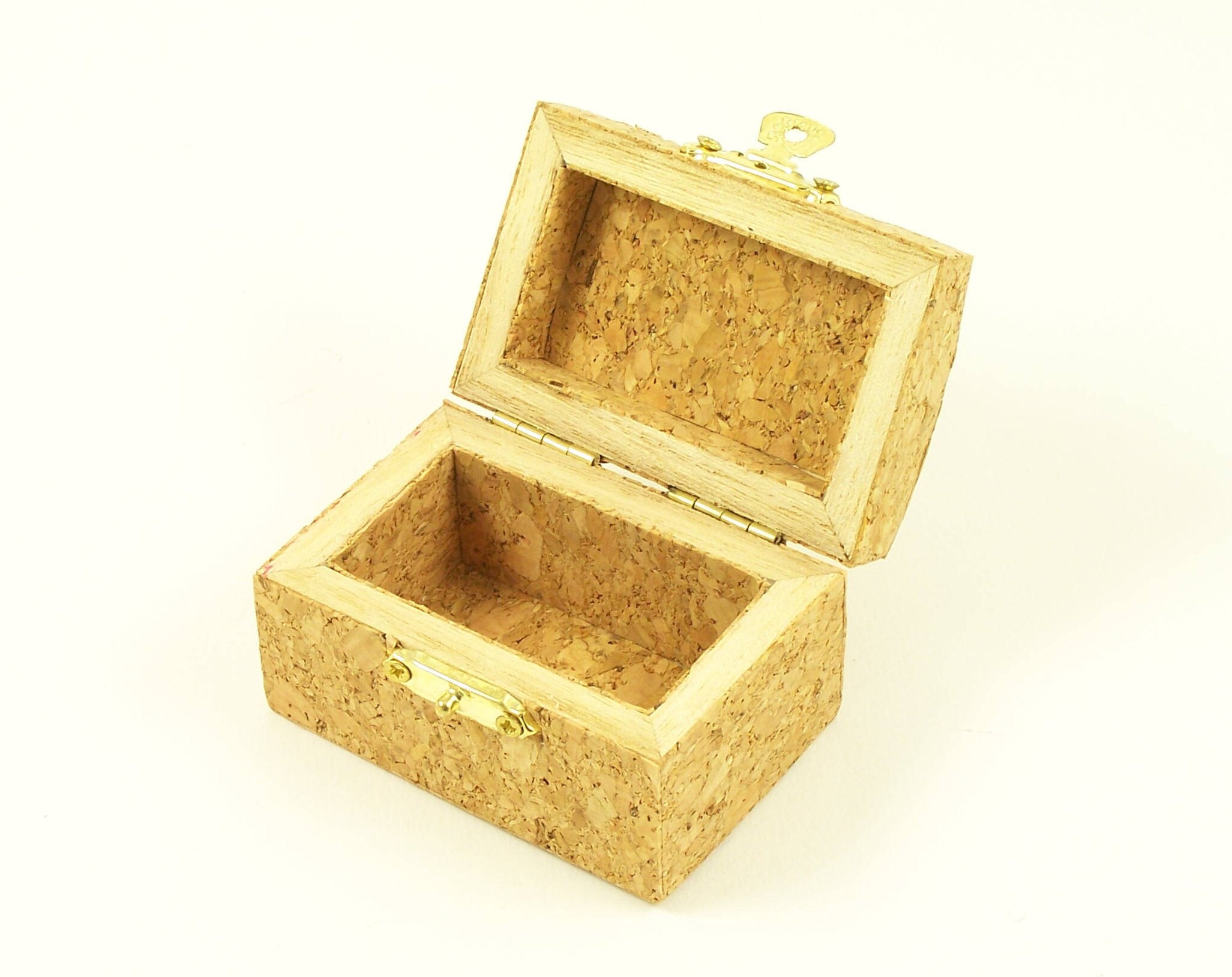 Cork ring box little decorated wooden box covered with cork Etsy