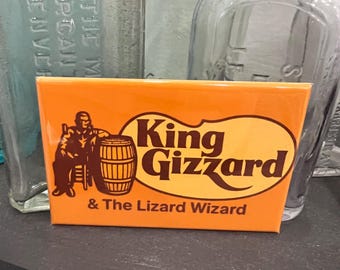 King Gizzard & the Lizard Wizard Fridge Magnet - Cracker Barrel