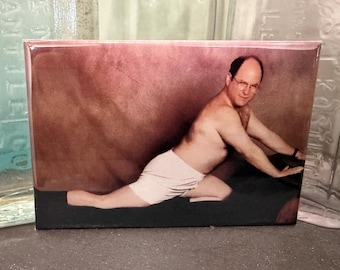 George Costanza Fridge Magnet - Seinfeld Sofa Pose