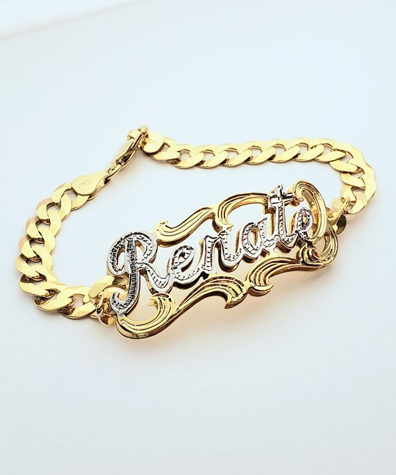 Name Bracelet 10ktdouble Plate Name 