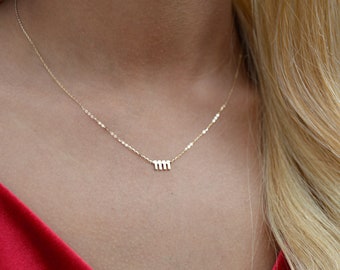 Mother's day Number jewelry, Gold number necklace,14kt number pendant, Women Jewelry, Dainty 14k necklace.