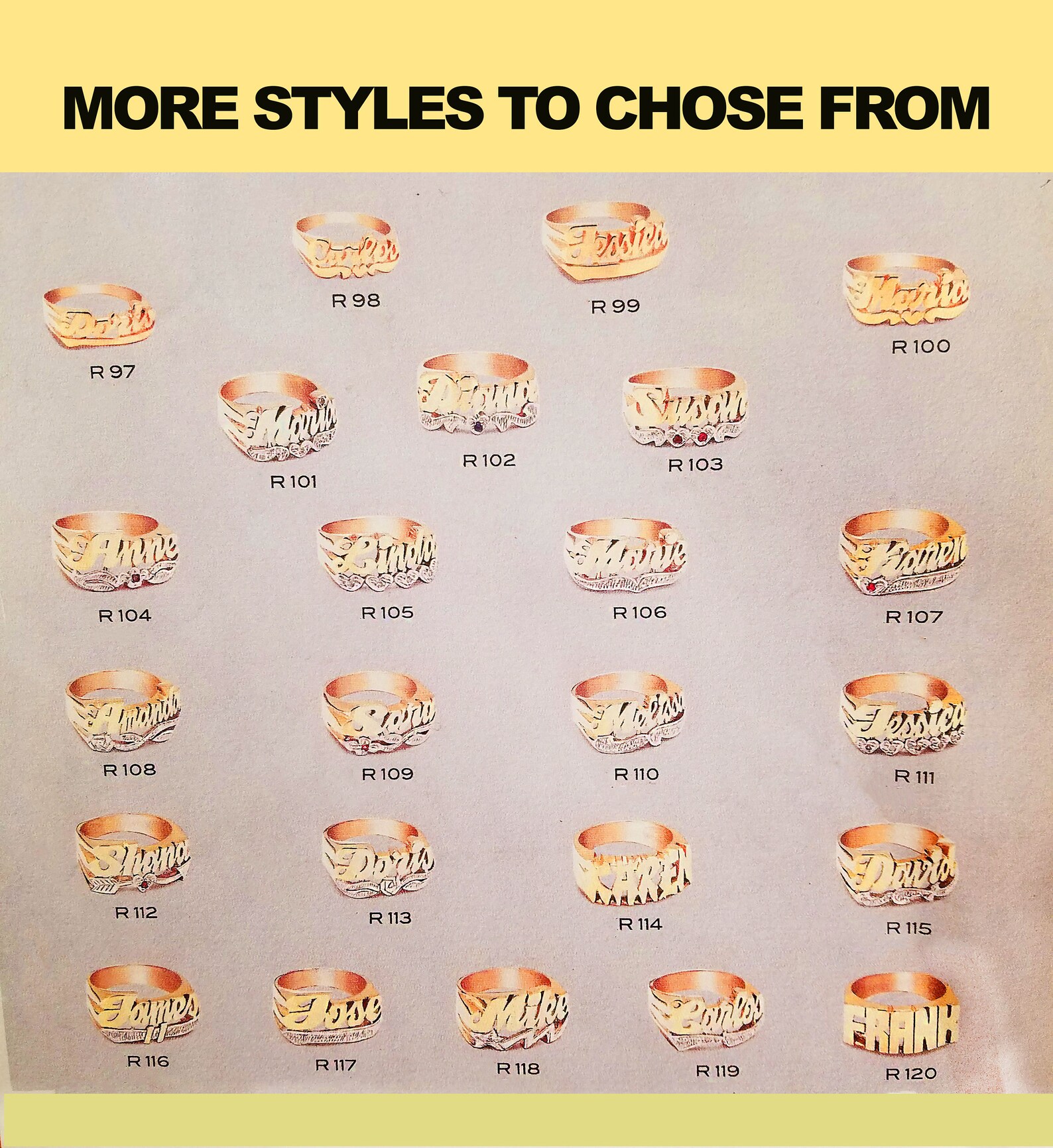 Name Ring Name Ring 14k Plated Gold Silver Name Ring Ladies Etsy