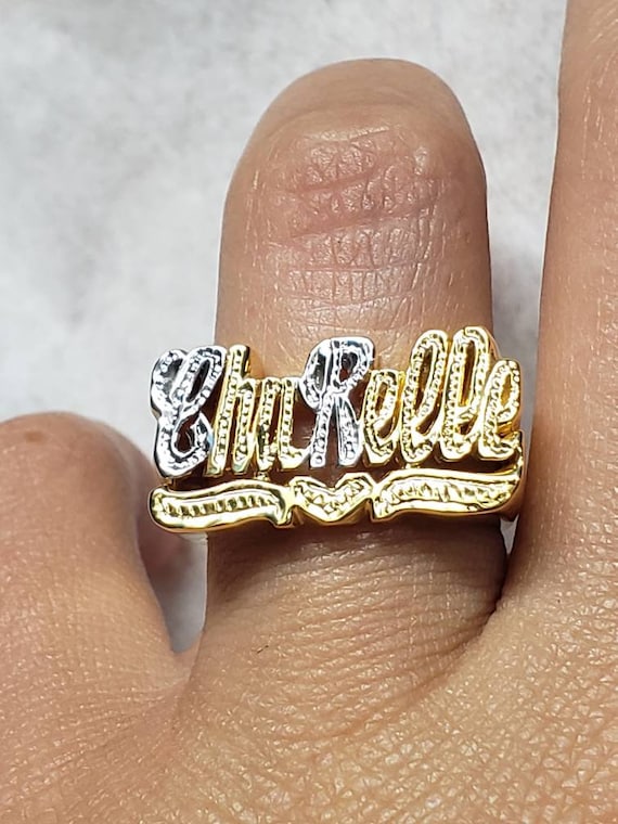 Personalized Letter R Ring Custom Initial Ring Ring Initials Name Alphabet  BYSDMJEWELS - Etsy | Initial ring, Gold initial ring, Diy wire jewelry rings
