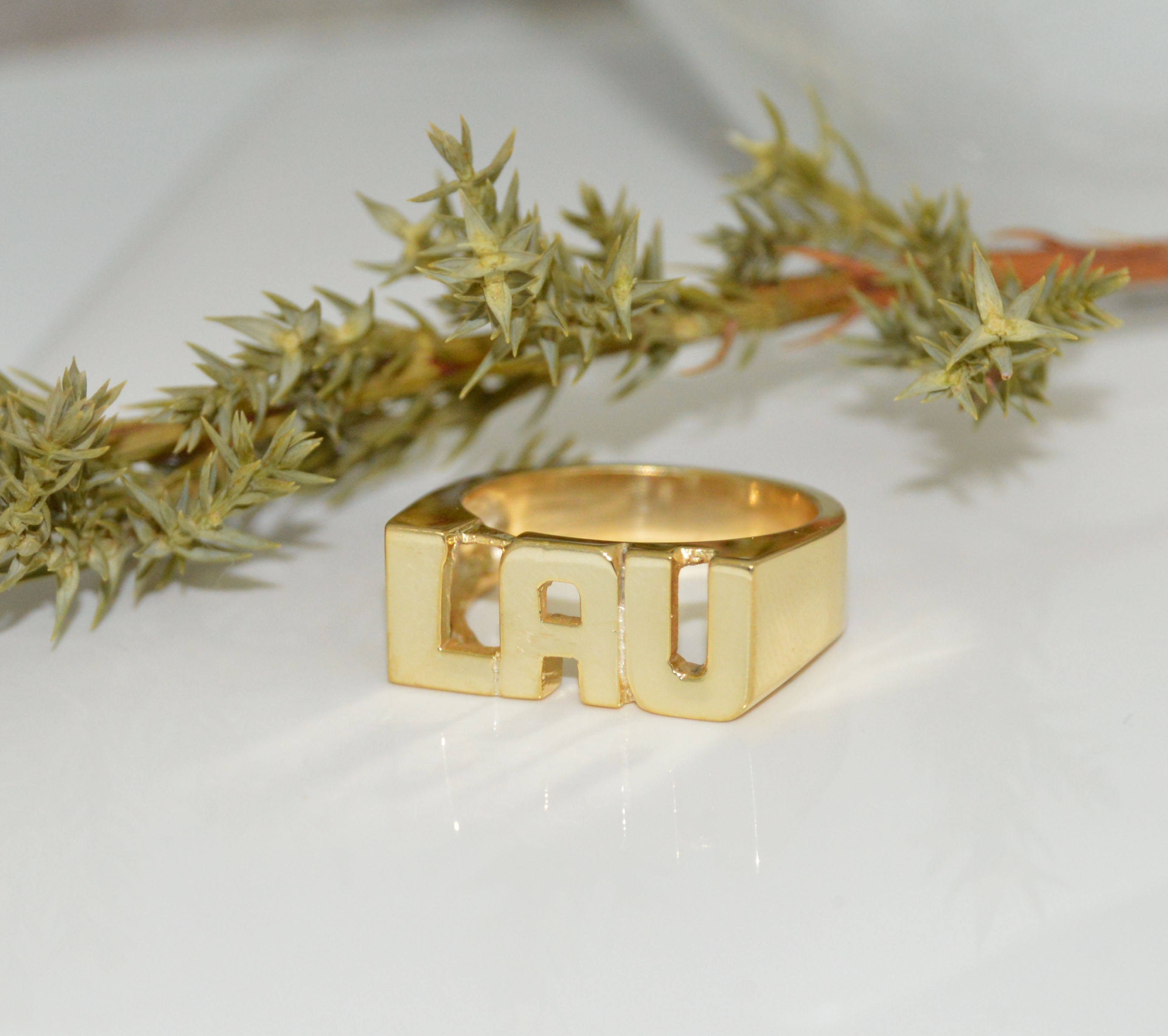 Custom Name Ring Handcrafted Personalized Jewelry Stainless Steel For Men  Women | eBay