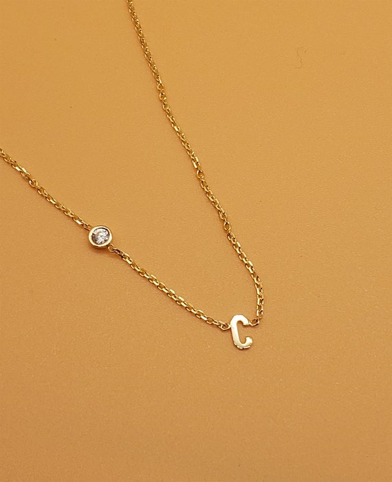 Opal Initial Necklace Letter Necklace for Women Gold Layered - Etsy | Pearl  bar necklace, Initial necklace, Necklace for girlfriend