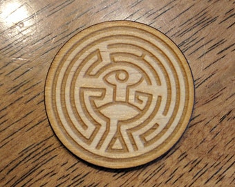 The Maze Magnet (Wood) - Westworld HBO - Laser Cut/Engraved