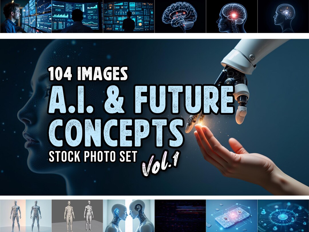 Future Version AI & Future Concepts | Vol. 1 | Stock Photo Set | 104 High Resolution ...