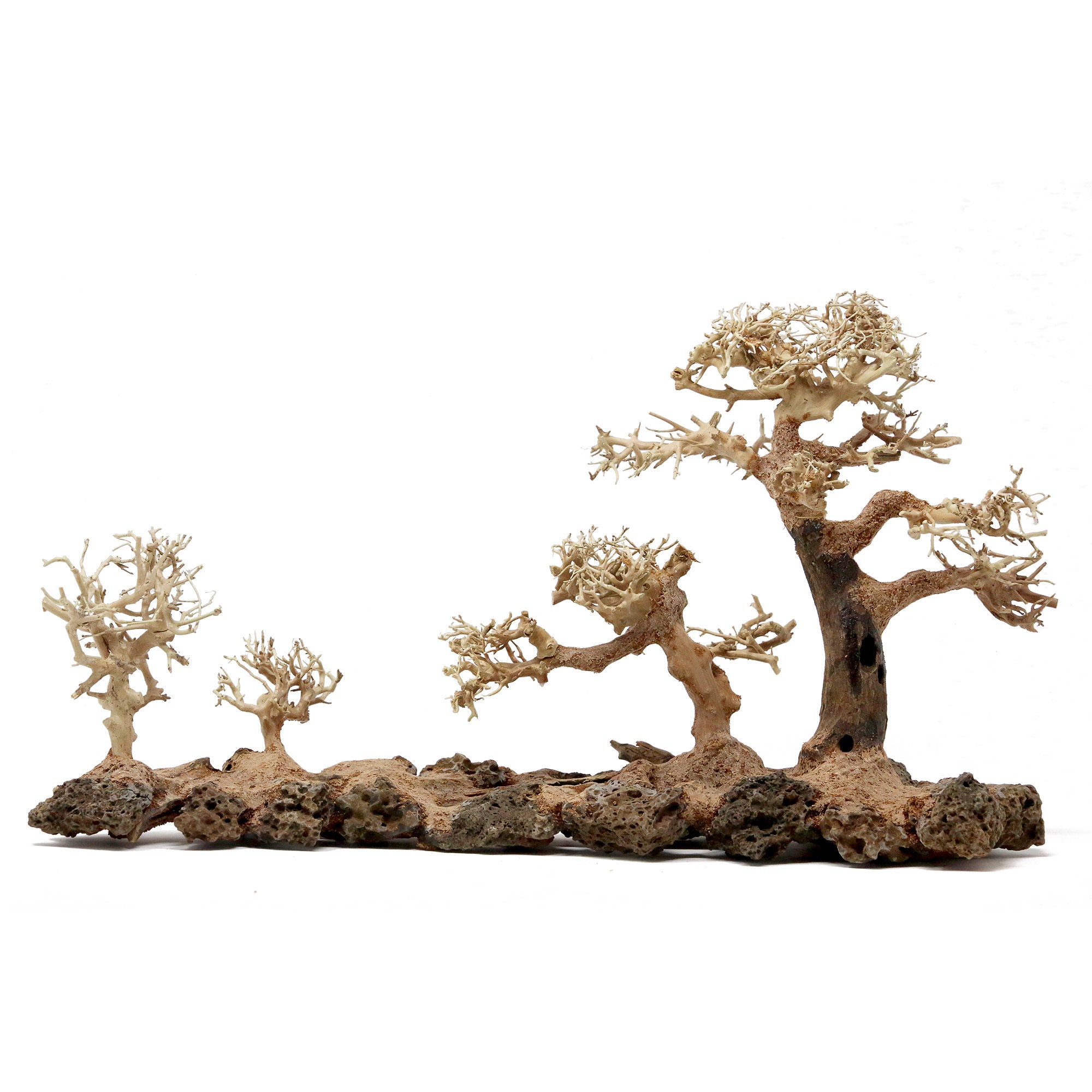 Aquarium Moss Tree Bonsai Driftwood Ld1 10 Inches Tall Etsy Singapore