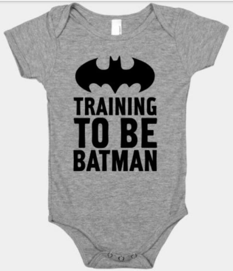 Training to be Batman - onesie color choices!