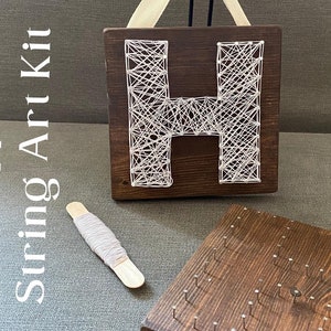  RIXET - String Art Kit for Adults - Rustic Country House String  Art DIY Crafts for Adults - String Craft Kit - DIY String Art Kit - String Art  Craft Set 