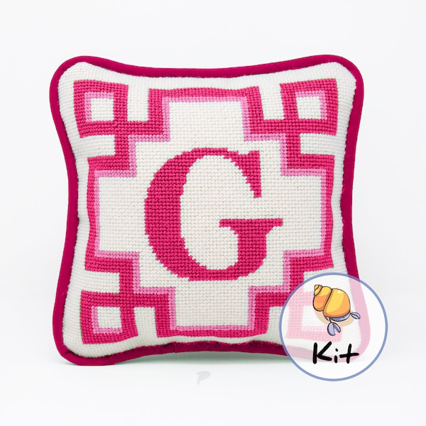 Monogram Needlepoint Etsy