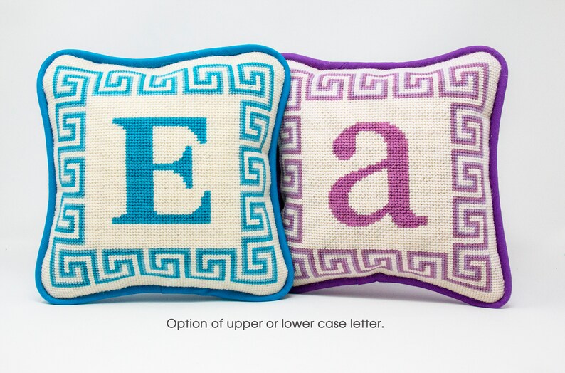 Initial Custom Needlepoint Kits Small Size Beginner Etsy