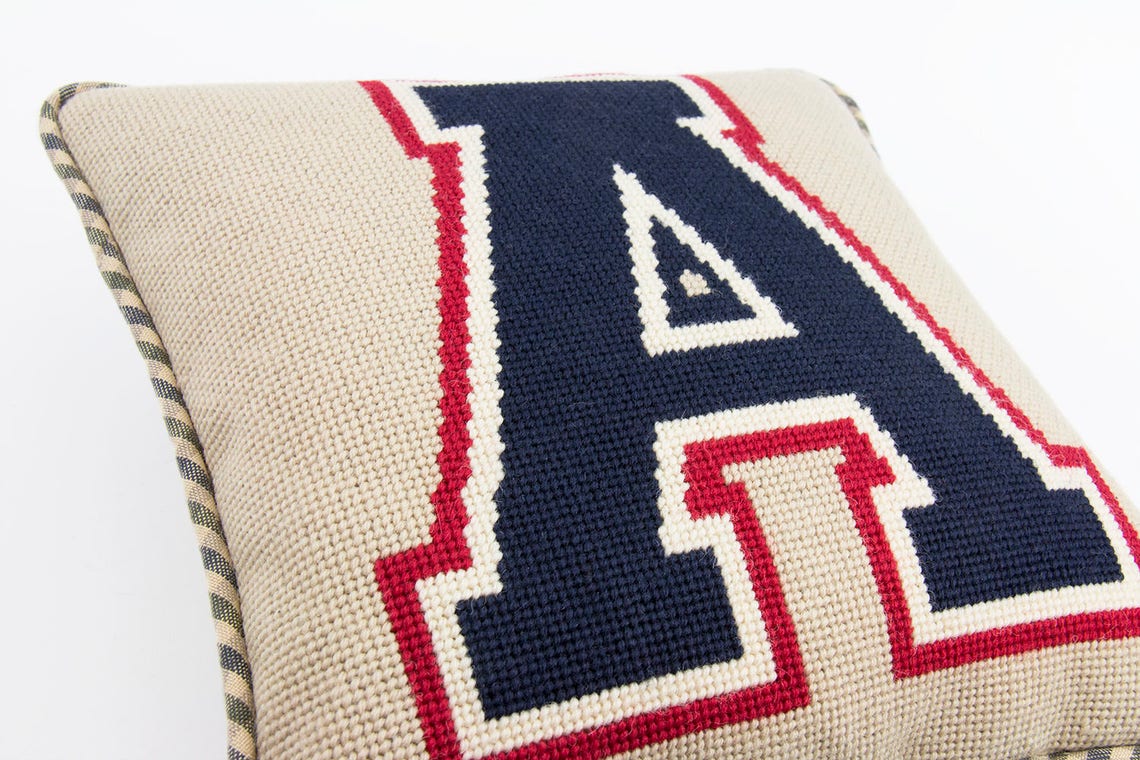 Needlepoint kit initial letter Monogram tapestry kit Etsy