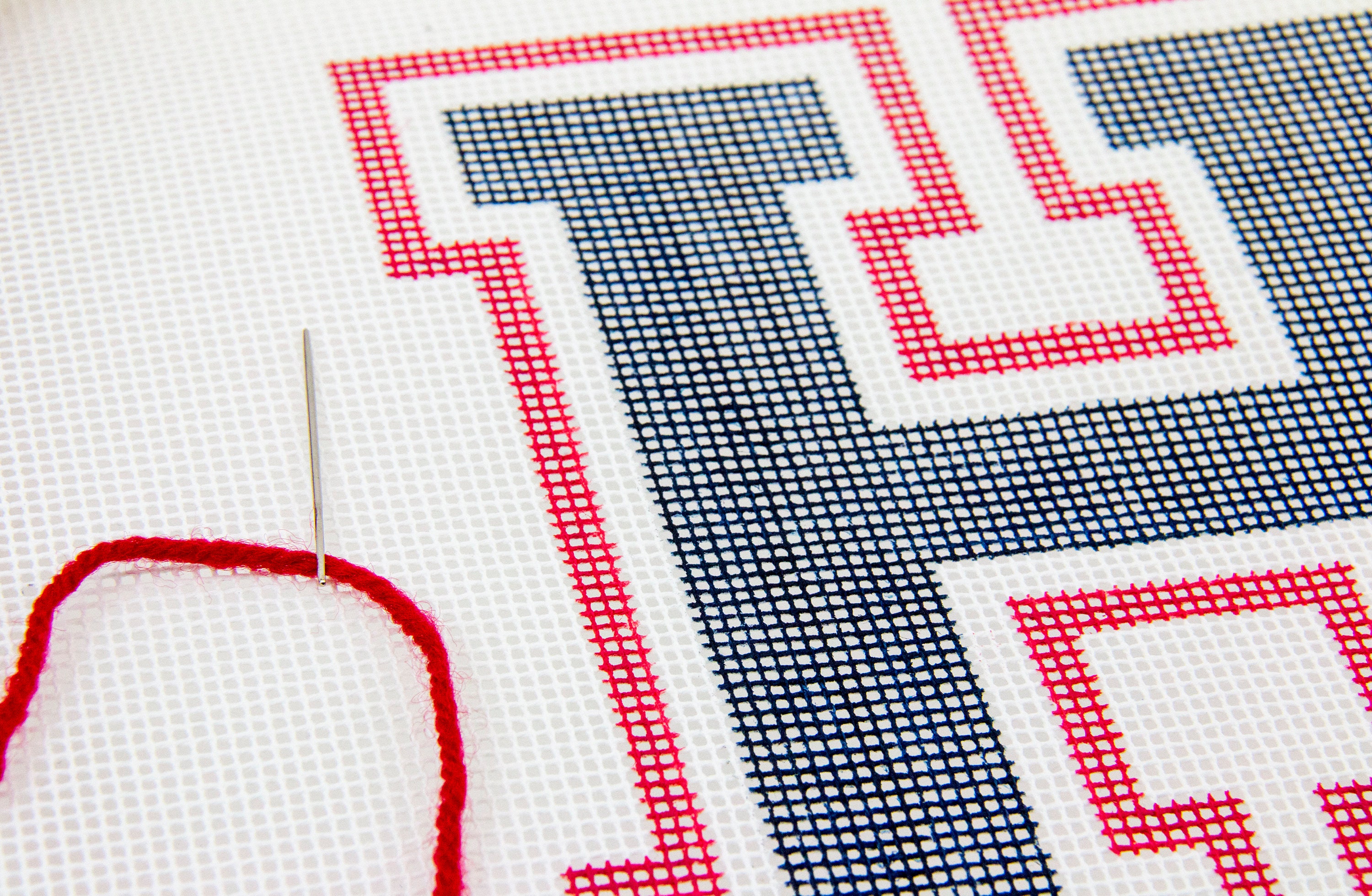 Needlepoint kit initial letter Monogram tapestry kit Etsy