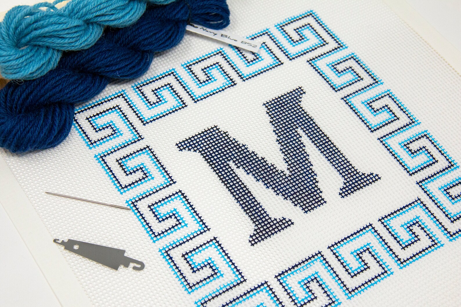 Initial custom needlepoint kits Small size beginner Etsy