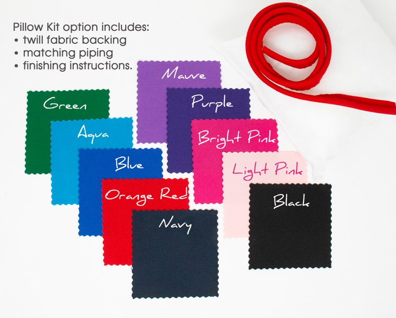 Monogram letter needlepoint kits, Initial pillow with Greek key border, Monogram custom kit, Hand stitch painted canvas, Ten colors, 13x13 image 5