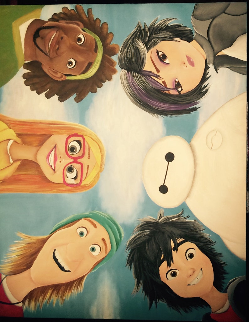 Big Hero 6 Team, Disney, Baymax, Hiro, Wasabi, Honey Lemon, Fred, Gogo