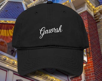Goofy "Gawrsh" Embroidered Disney Parks Dad Father’s Day Hat | Vintage Theme Park Style