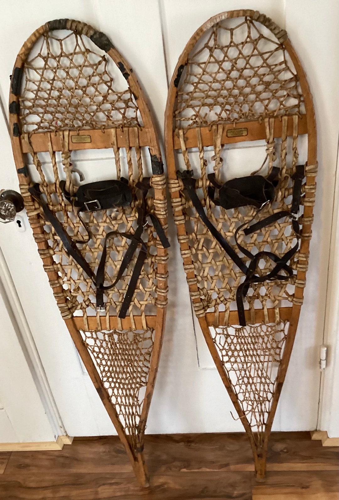 Antique Caratunk Maine Snowshoes 48x12. Rare Etsy