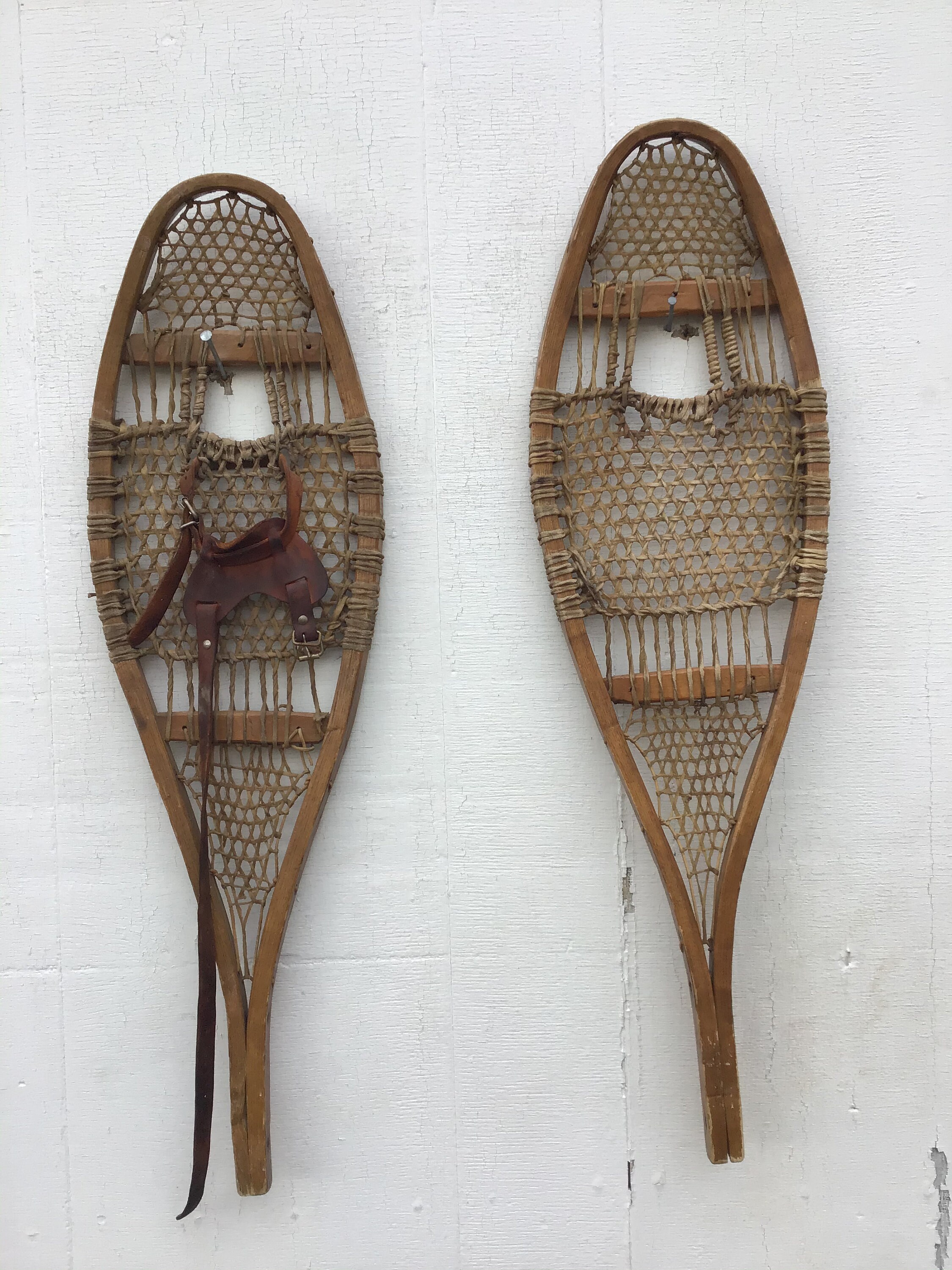 Antique Maine Childs Snowshoes 29x9 In Very Good Condition Etsy