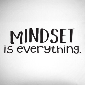 Mindset is everything. - 0237- Home Decor - Wall Decor - Mindset - Thoughts - Positive