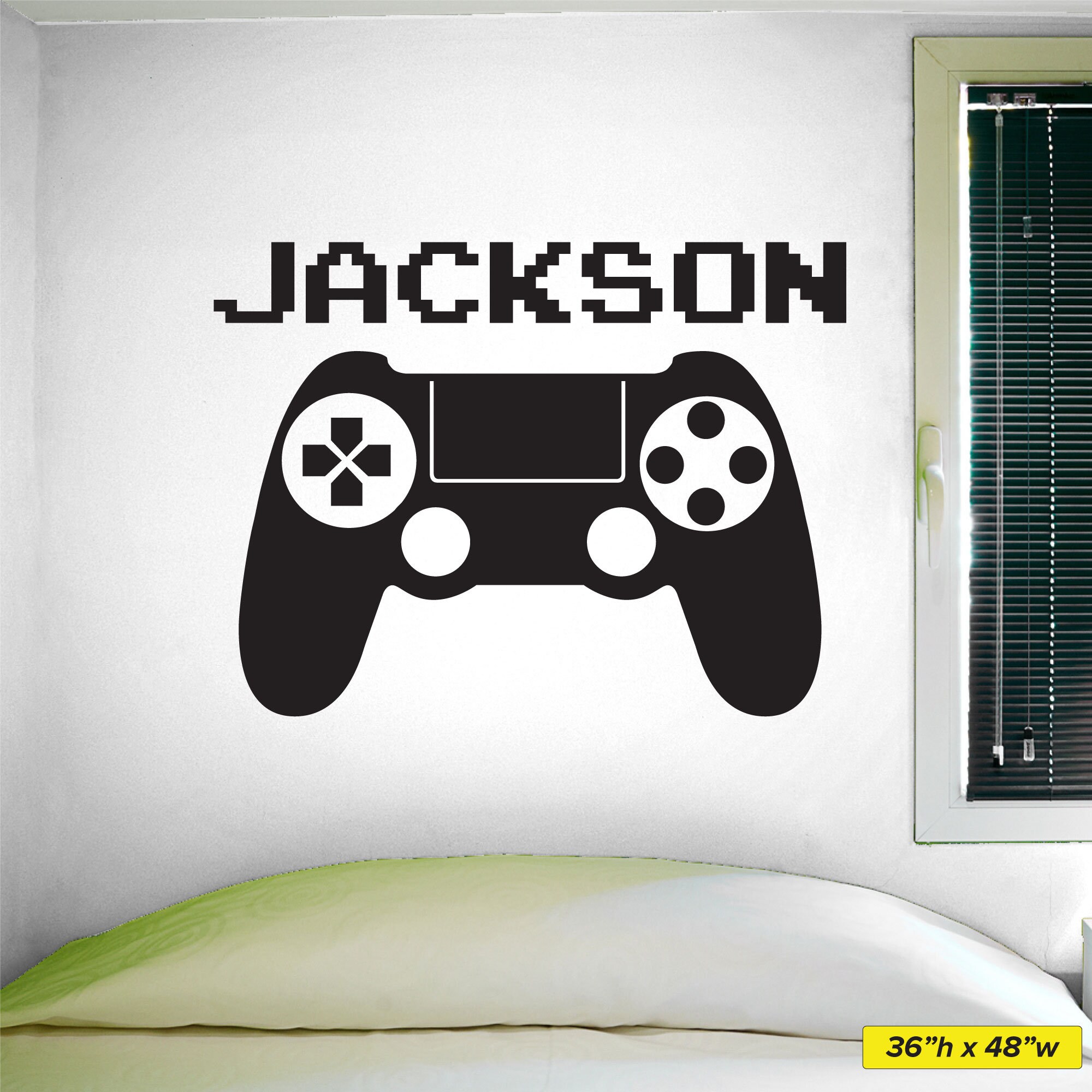 Video Game Controller Wall Decal 0415 Gamer Controller Etsy