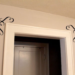 Decorative Door Frame Design Decal 0100 Door Frame Wall - Etsy