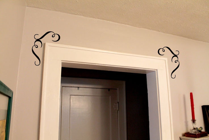 Decorative Door Frame Design Decal 0100 Door Frame Wall - Etsy