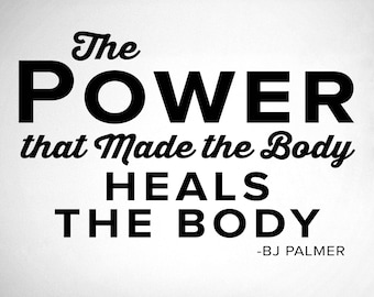 BJ Palmer Chiropractic Quote Wall Decal: Home Decor - 0213