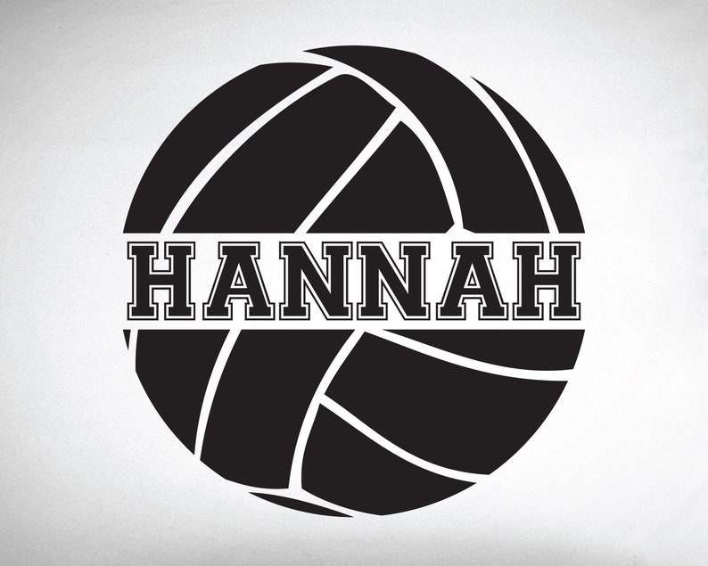 Custom Volleyball Wall Decal 0058 Personalized Volleyball Etsy