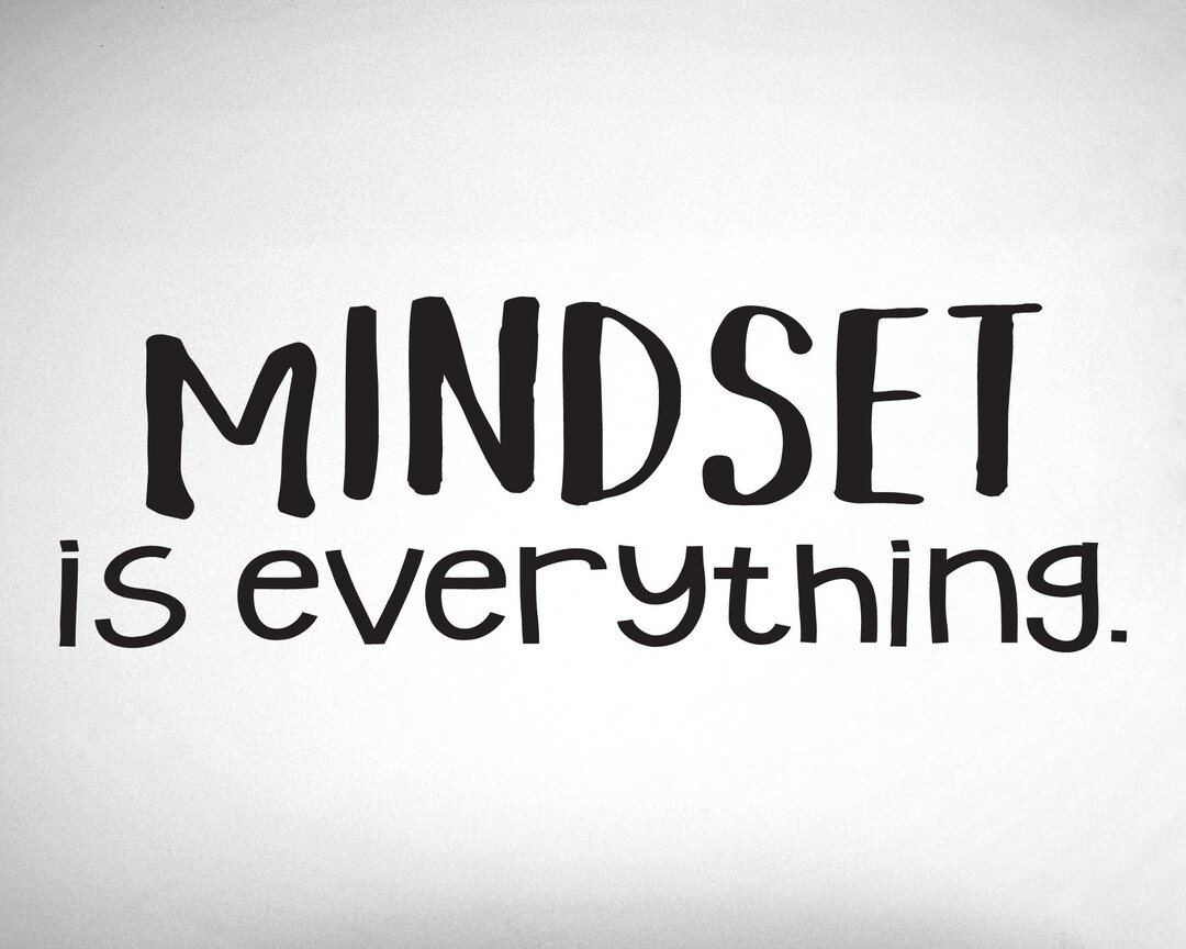 Mindset is Everything. 0237 Home Decor Wall Decor Etsy