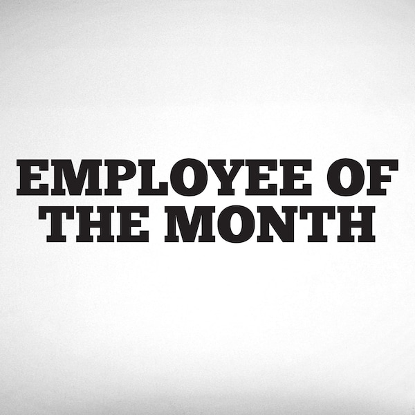 Employee of the month. - 0258 - Home Decor - Wall Decor - Award - Achievement - Performance