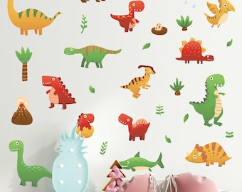 Dinosaur Wall Decals, Nursery 0731, For smooth walls only