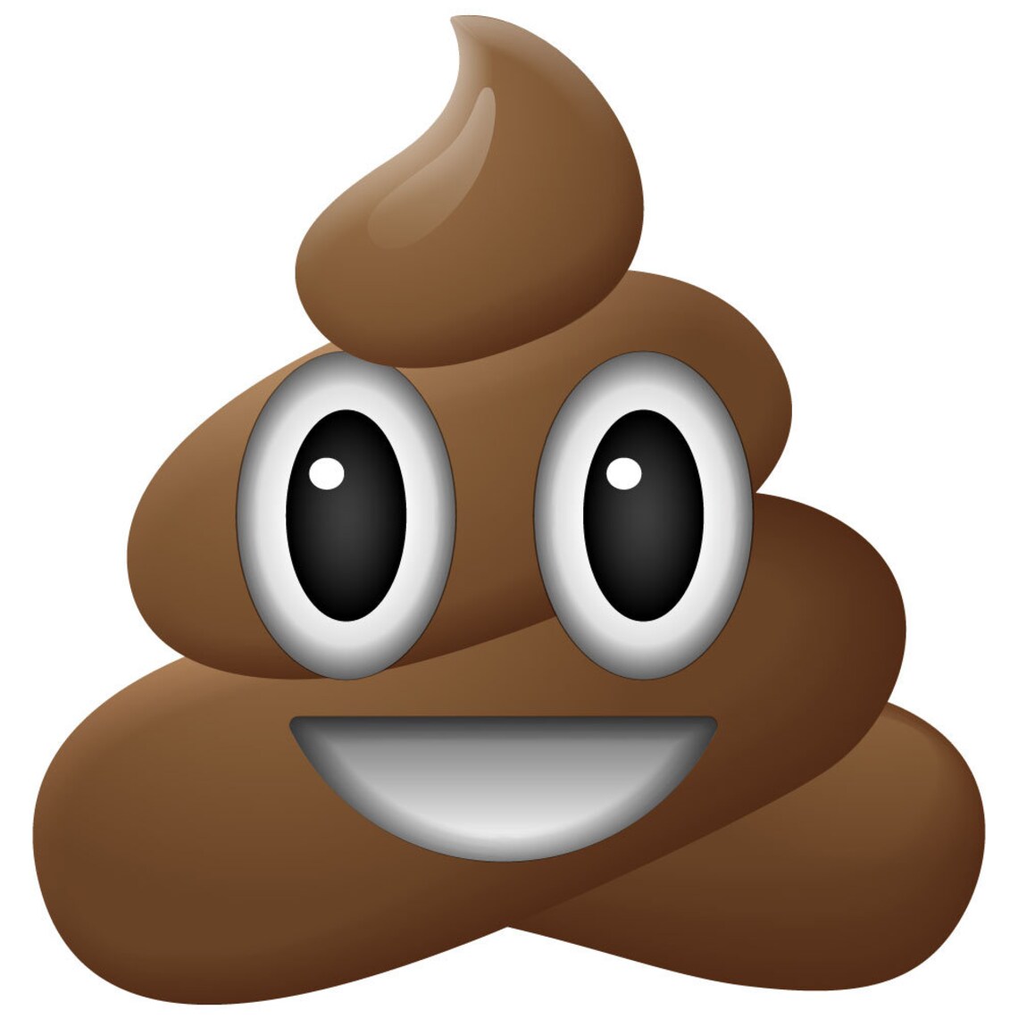 Emoji Wall Decal 27.5h x 26.5w Smiling Poo | Etsy