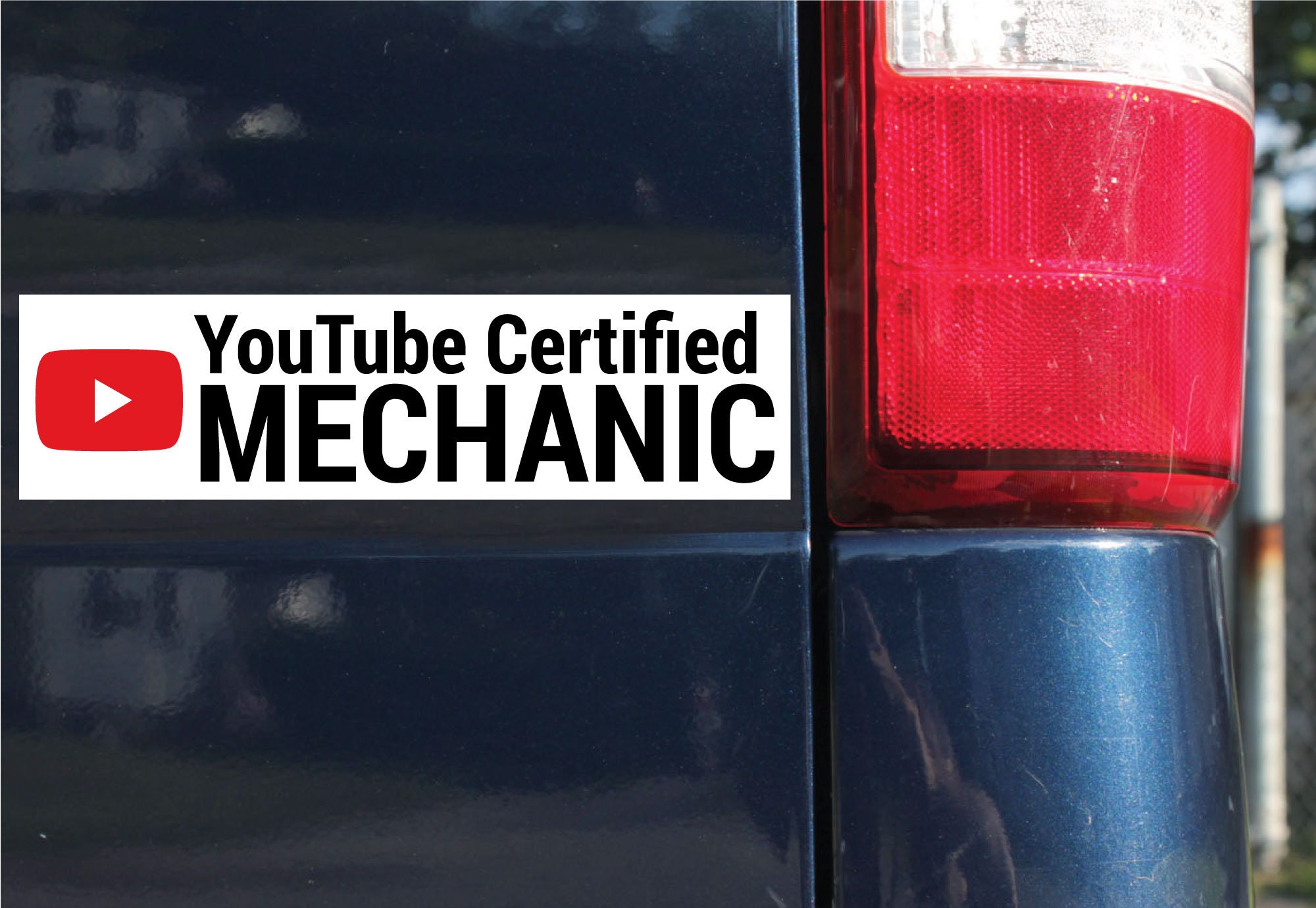 Certified YOUTUBE MECHANIC 4” Sticker Truck Decal Toolbox Bumber Car