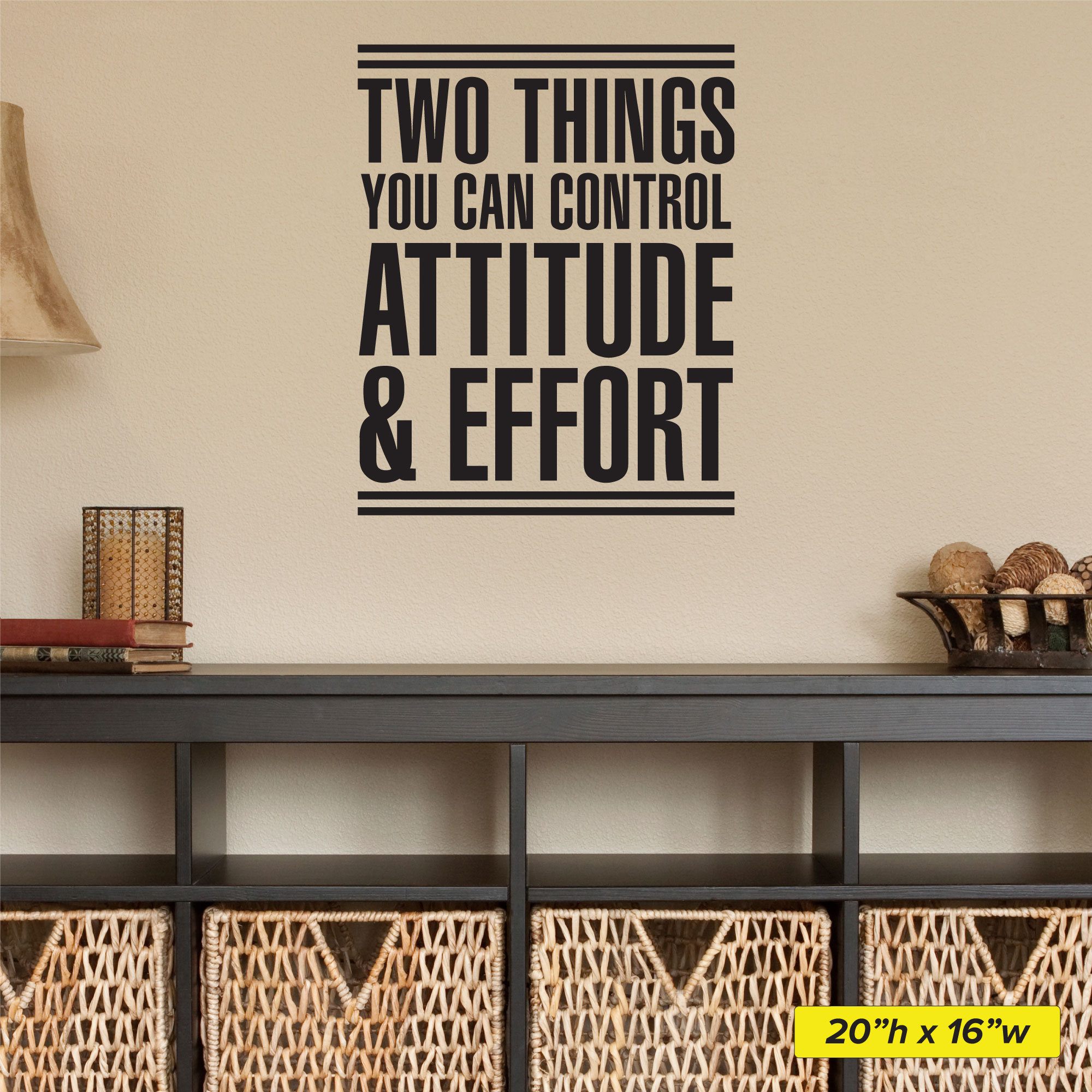 Attitude & Effort Wall Decal: Motivational Gym Decor - 0385 - Etsy