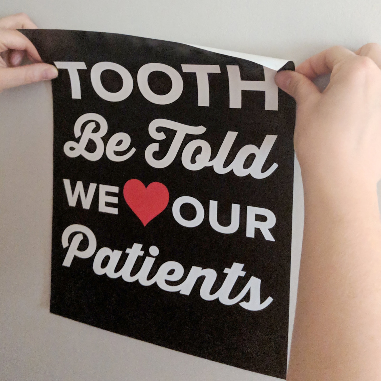 Dental Wall Decals 11x14 Set of 4 Peel and Etsy