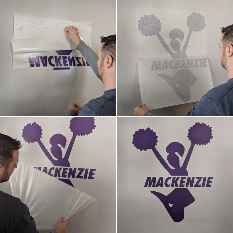 Custom Cheerleading Wall Decal 0057 Personalized Cheerleader Etsy