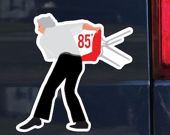 Chair Throwing 1985 Champion Sticker, Chair Toss Champ Decal - 0720