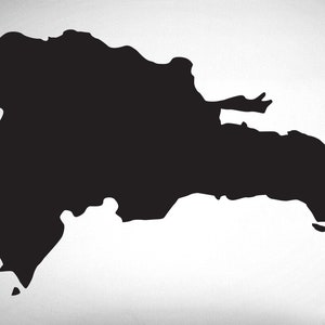 Dominican Republic Map Sticker - República Dominicana Wall Decal - 0424