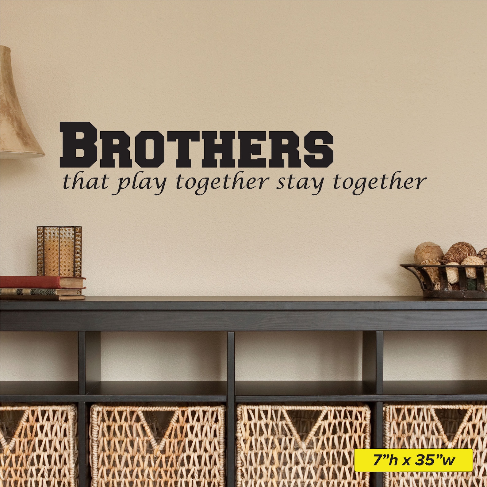 Brüder die zusammen spielen bleiben zusammen Wand-Dekor | Etsy