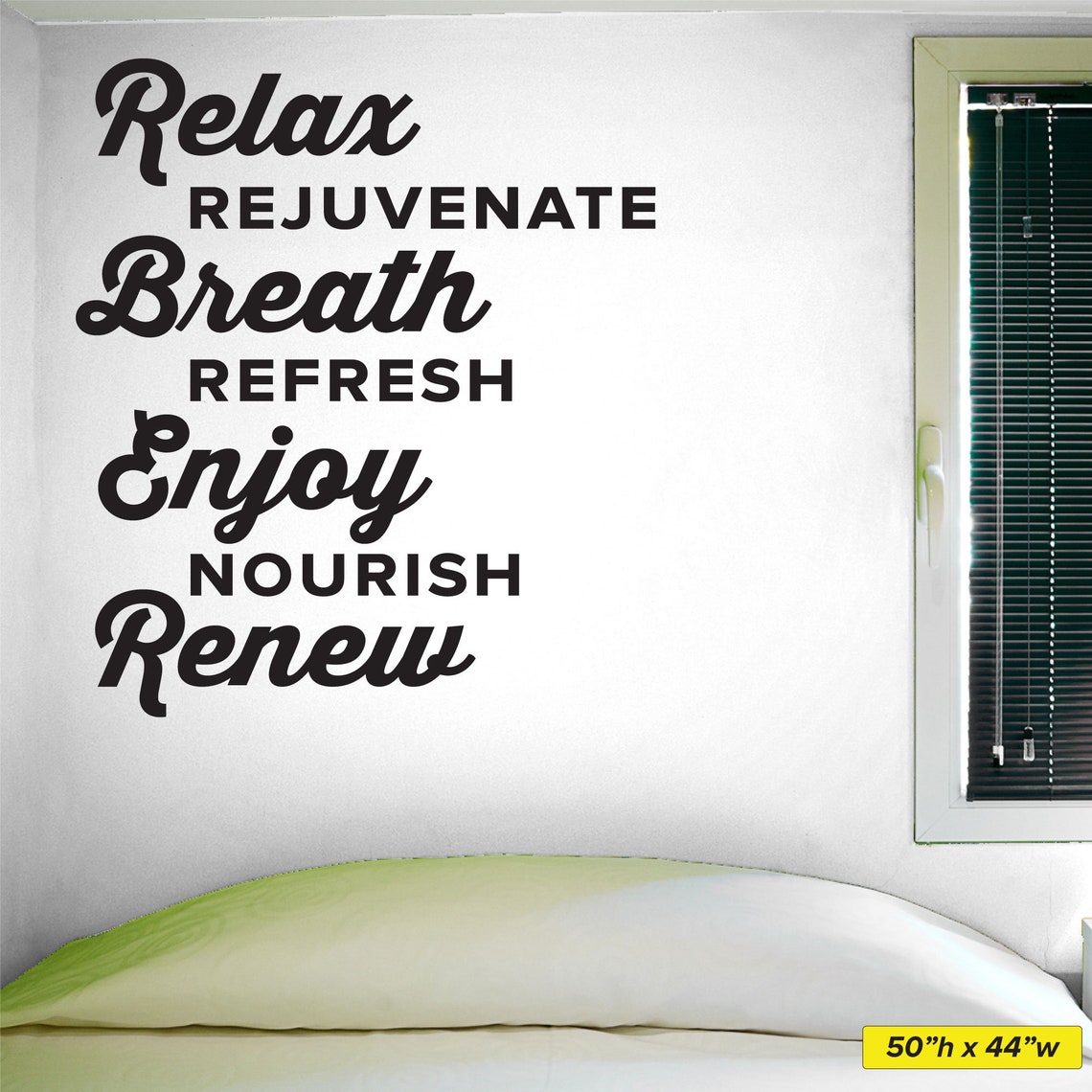 Relax Rejuvenate Breath Refresh Enjoy Nourish Renew 0372 Etsy