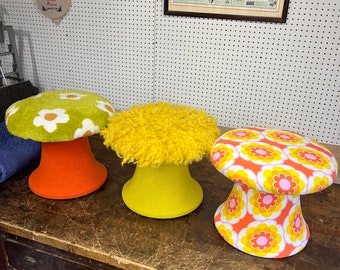 Mushroom ottoman 16 inch custom