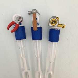 Tool Party Favor: DIY Party Favor, Tool Party Bubble Wands, Construction Party