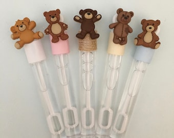 Teddy Bear Bubble Favor - Teddy Bear Party Favor, Teddy Bear Baby Shower Party Supplies, First Birthday Party Supplies