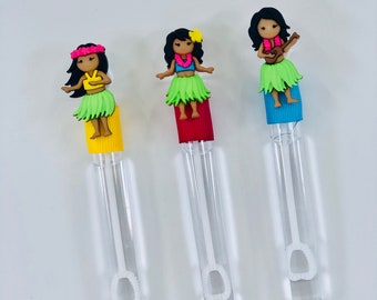 Hawaiian Party Favor, Hula Girl Party Bubble Favor, Beach Party Favor, Bachelorette Party Supplies